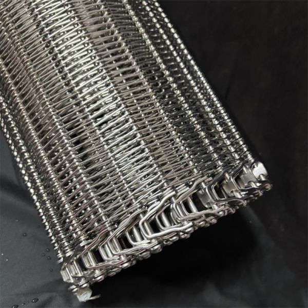 Stainless Steel Freezing Food Conveyor 304 Stainless Steel Spiral Balance Mesh Belt