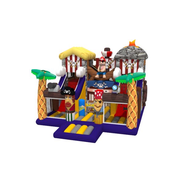 Pirate Themed Painting 5x6x4.3m Inflatable Jump House