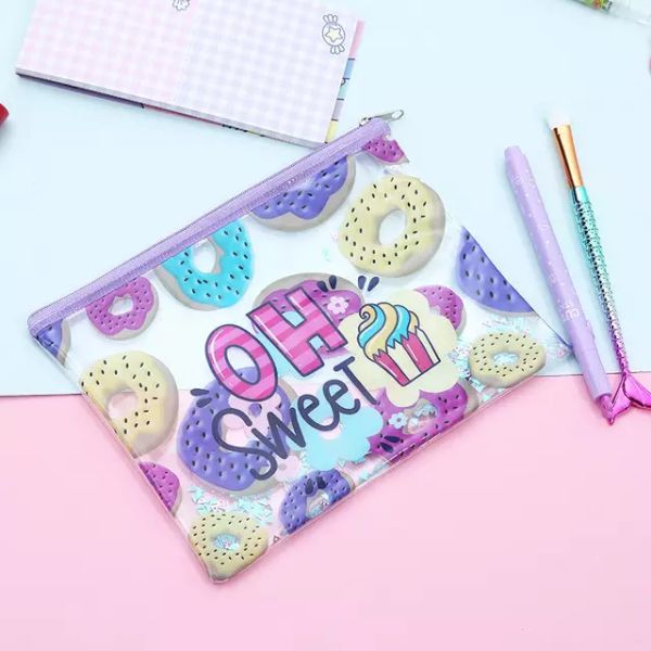 Girls Small Makeup Promotional Clear Cute PVC Cosmetic Bag