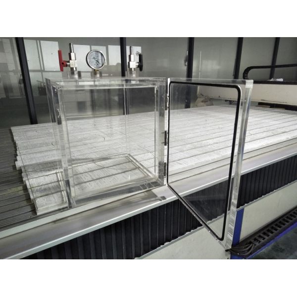Acrylic Vacuum Glove Box Desiccator 2 Gas Ports With Or Without Glove Port