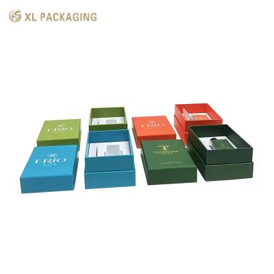 XL Packaging Custom Packaging Box Factory Cosmetic Perfume Bottle Box Packaging lid base Empty Rigid Gift Card Box Lipstick Custom Gift Luxury Perfume Box