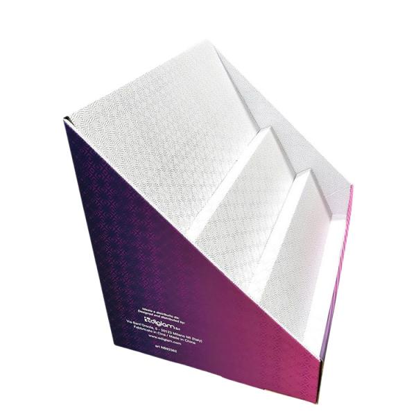 Durable Flat Packed Corrugated PDQ Displays CMYK / Pantone Color Customized