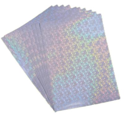 Étiquette A4 Auto-adhésif Adhésif imperméable au PVC Holographique Cold Lamination Film Surface Pour Film Holographique Transparent