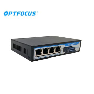 O interruptor estável da fibra ótica da fonte de alimentação, interruptor de 4 ethernet do ponto de entrada do porto com auto Uplink