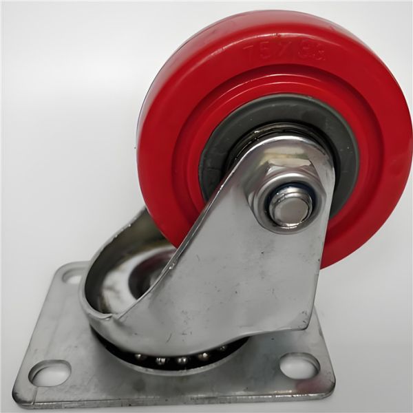 High Strength Scaffolding Castors with Total Lock Brake and Zinc Plated Finish for Construction Platforms