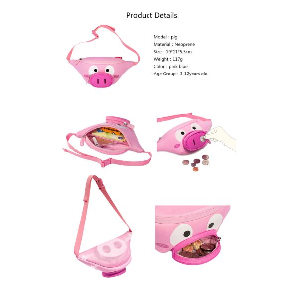 NHY010 Nohoo children small waist bag 1-7 years old fashion purse for kids