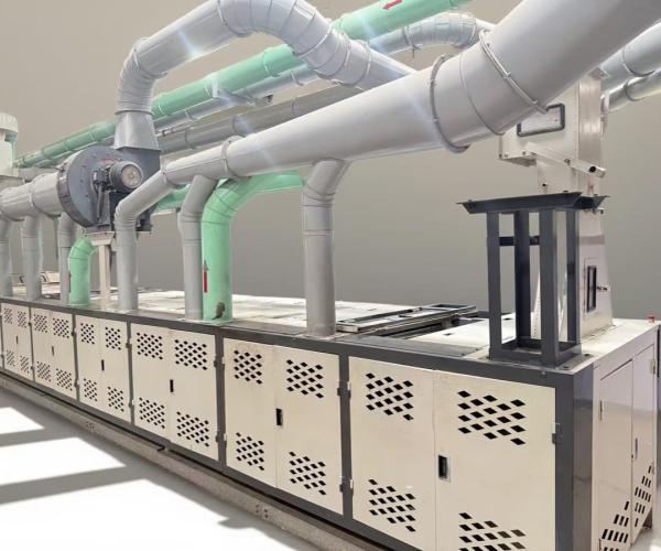 Hard textile fabric waste recycling machine line