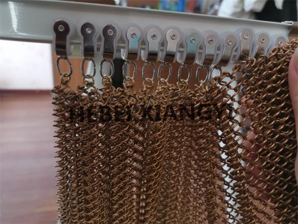 Lightweight Aluminum Coil Decorative Metal curtain For Restaurant