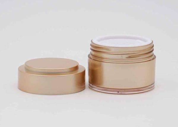 Cosmético dos frascos do creme de Brown que empacota o cilindro plástico 30g 50g 100g