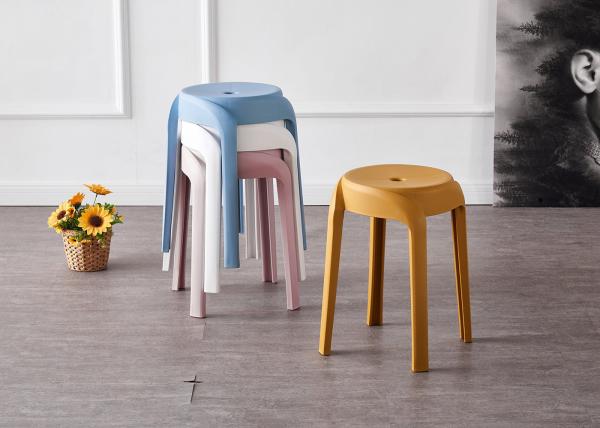 Stackable 4pcs/Ctn Modern White Plastic Dining Chairs