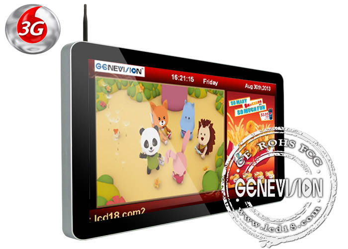 Signage Wifi цифров 19,1 дюйма, дисплеи рекламы сети LCD