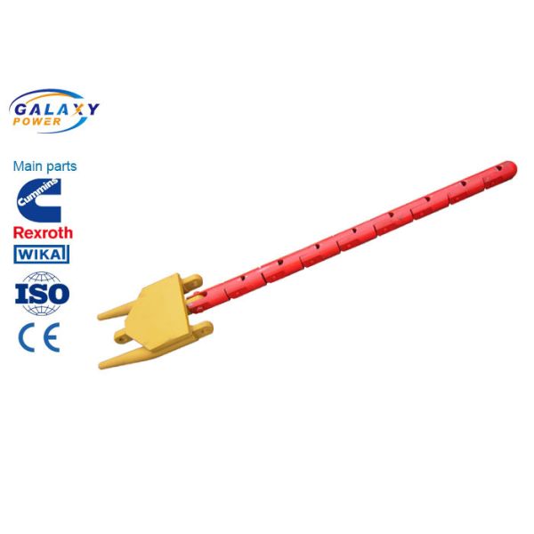 束ねられたコンダクターの滑車をひもでつなぐ100KN頭部の踏板