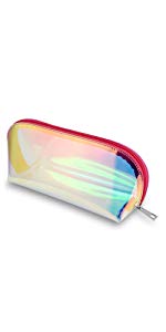 Small Clear PVC Waterproof Bag with Zipper Closure, Mini Portable Transparent Plastic Organizer Pouch for Cosmetic, Make