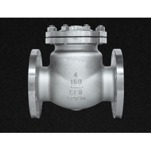High Pressure Api 6d Class 200 Cf8 Swing 100mm 4 8 F304 Ss Check Valve