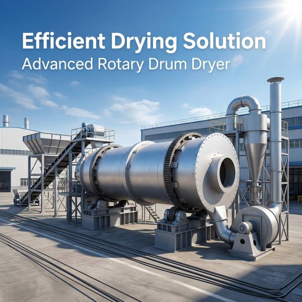 Poultry Manure Mineral Fertilizer Rotary Sand Dryer Biomass Rotary Drum Dryer