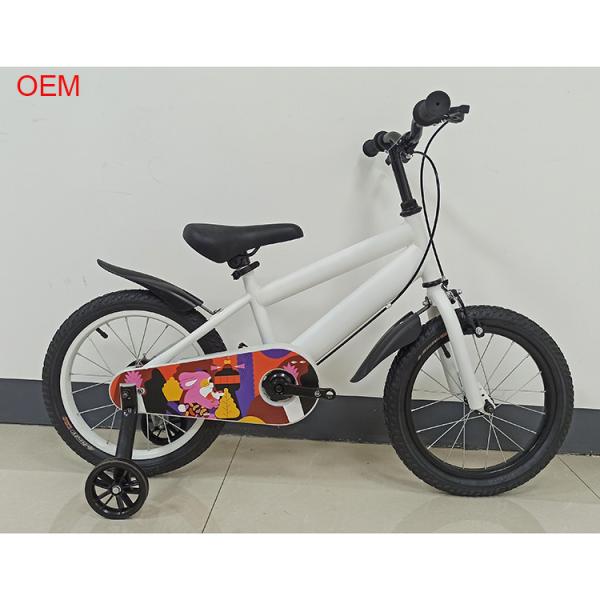 Crianças 16 polegadas com rodas de treinamento Bicicleta bebê de 6 anos de idade andar de bicicleta