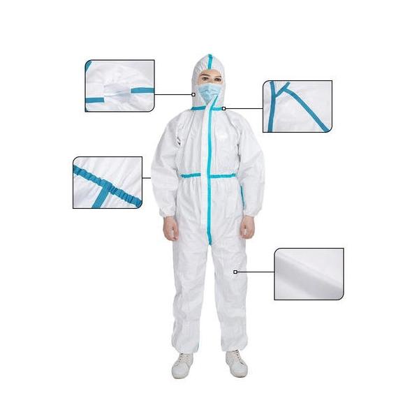 Wholesale EN 14126 Coverall medical protective clothing in Stock with Factory Price