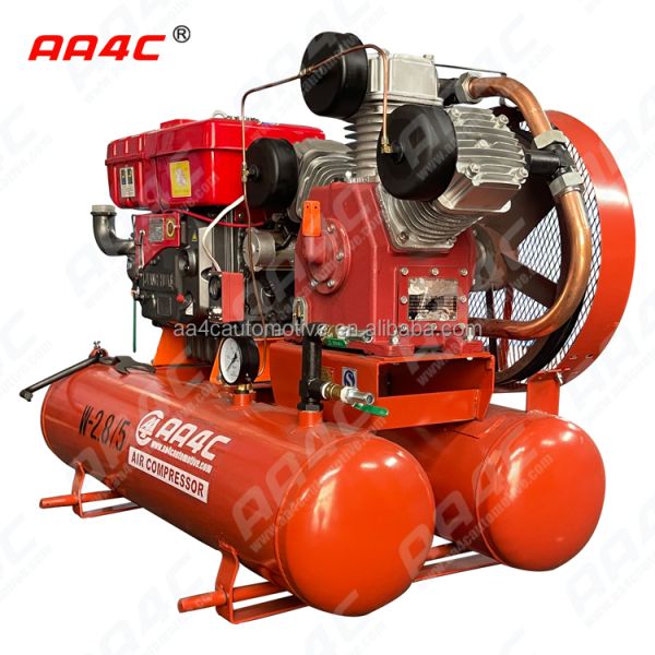 AA4C Reciprocating Portable mining industry piston diesel air compressor outdoor air pump workshop air source AA-W2.8/5