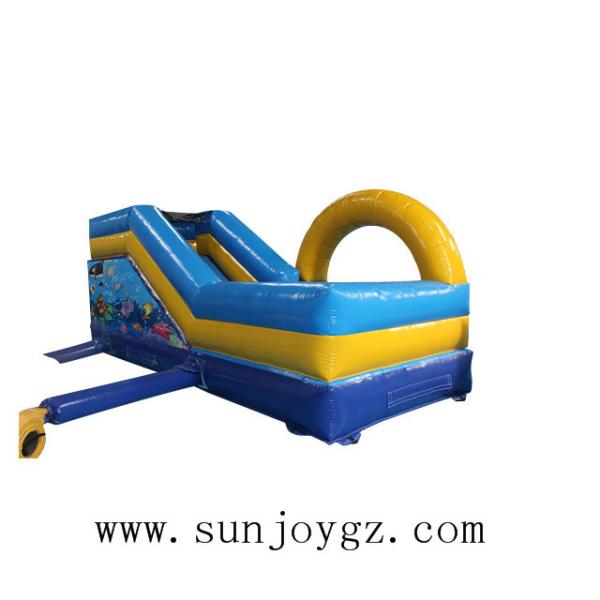 Eco - Friendly Inflatable Water Slide On Land Amusement Park Equipment For Outdoor Event