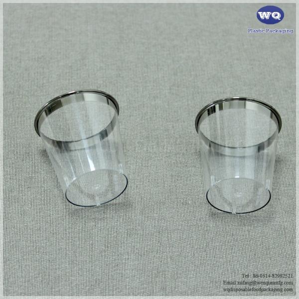Wholesale 1oz Plastic Injection Wine Cup ,Single Use Clear Tumblers Cup Great For Juice,water-Disposable Espresso Cups