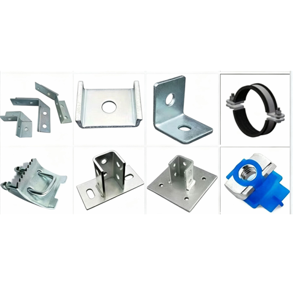 Custom Punching Strut Channel Accessories Thickened Steel Support Bracket