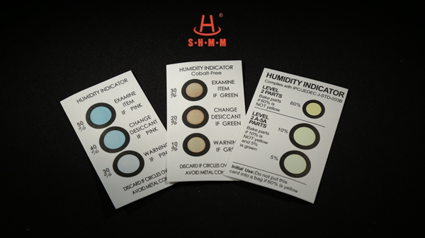 Military Components Humidity Indicator Plug Card Paper Static Drying , 80.0*45.0mm Size