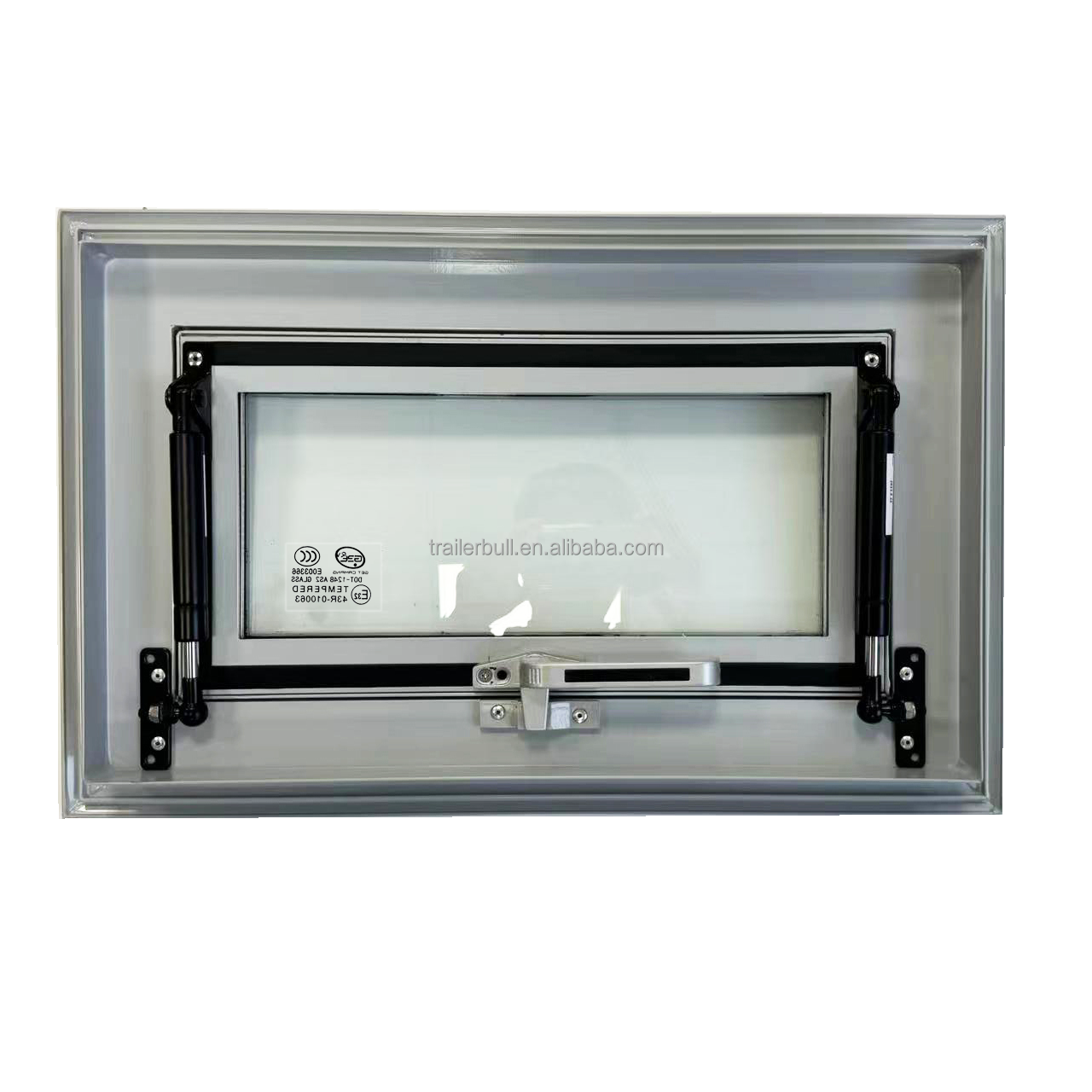 Ventana de 90 grados cuadrados de esquina de vidrio templado Ventanas de RV para autocaravanas