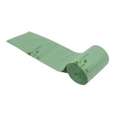 Vestido verde biodegradável T-Shirt compostável Bolsas de 40% de amido de milho de origem biológica