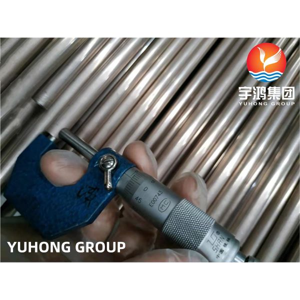 TUBE D'ALLIAGE DE CUIVRE D'ASTM B111 C70600 DE HAUTE RÉSISTANCE POUR LE CONDENSATEUR D'AIR D'ÉCHANGEUR DE CHALEUR DE CHAUDIÈRE