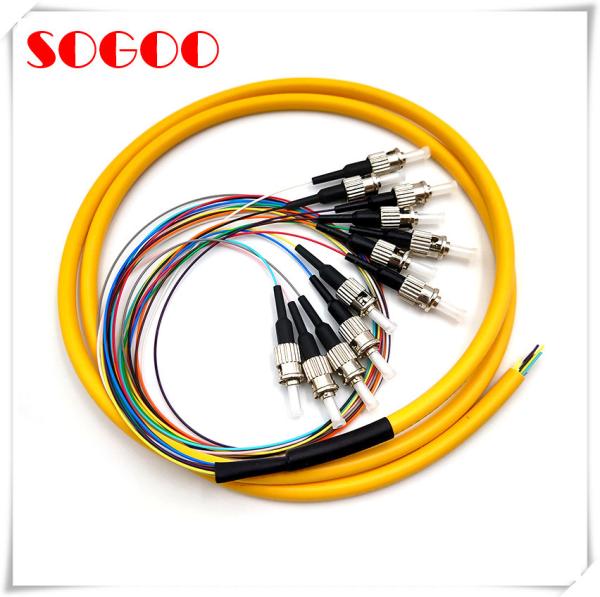 ST/UPC 12 Core Simplex Fiber Breakout Cable