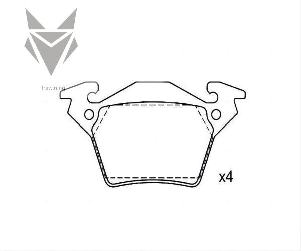 Car Brake Pads MERCEDES BENZ V-class MPV 638/2 Vito Box 638 Vito Bus 638 OE 0004214210