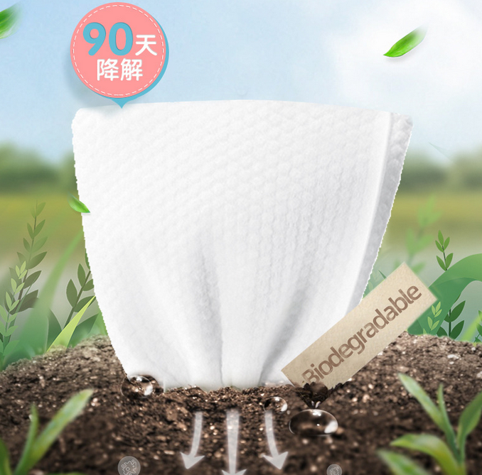 Custom Soft Cotton Disposable Daily Cleansing Facial Towelettes For Dry And Wet Using