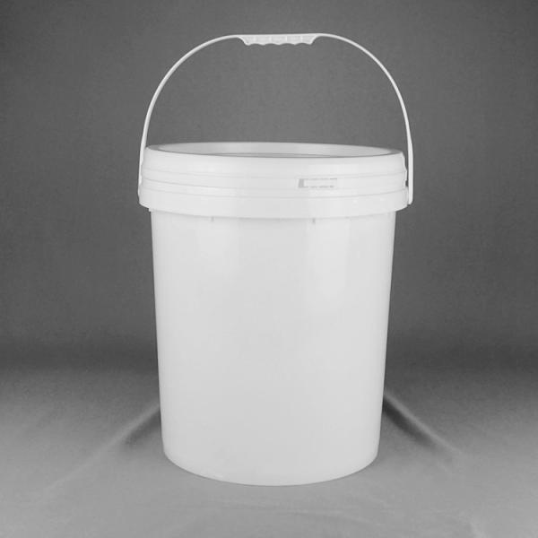 6ガロン25Lの白く大きい円形のプラスチック バケツはペンキのための証拠を漏らす