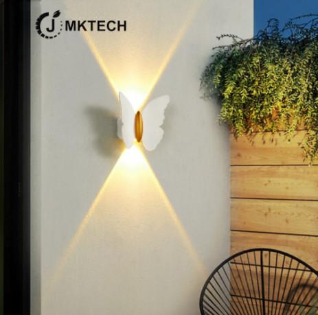 Lumière murale en aluminium papillon extérieur