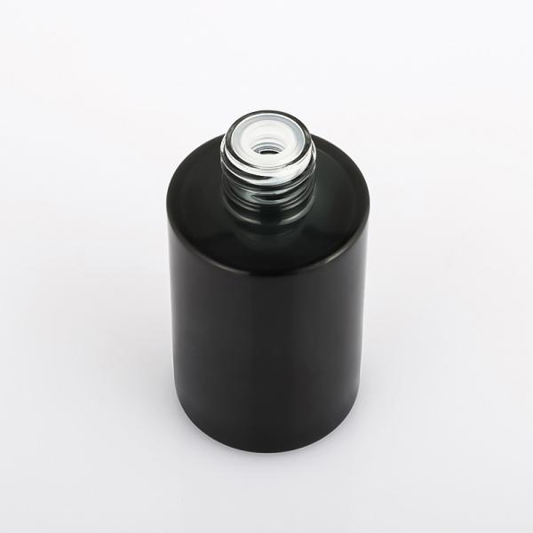 Garrafa preta luxuosa do conta-gotas do perfume do soro do óleo de cabelo 30ml dos plásticos vazios amigáveis de Eco