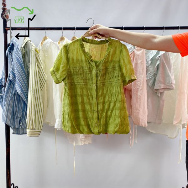 Vintage Women's Used Summer Clothing Mixed Style Summer Shirts Comfortable Bulk Bales