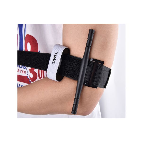 Dansky High Quality Black Cat Thicker Rod Tourniquet Eco-Friendly 100% Nylon Strong Adhesive Manual Hook and Loop Tape