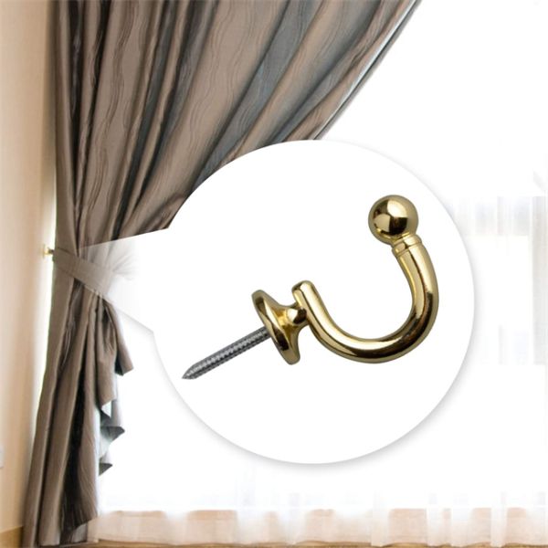 New Design Metal Curtain Tieback Hook for Living Room Curtain Poles Tracks & Accessories