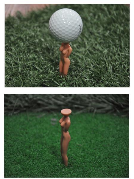 golf tee , golf tees , naked golf tee , golf tee with woman , beauty tee