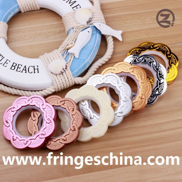 Fashion Prime ABS Plastic Custom Curtain Rings Circles Rod Accessories