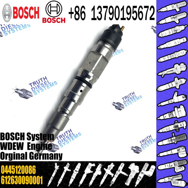 0445120086 Injector Common Rail Injection 0 445 120 086 265 266 127 Diesel Oil Injectors For Bosch Dci11-MS6.3/ZD30K