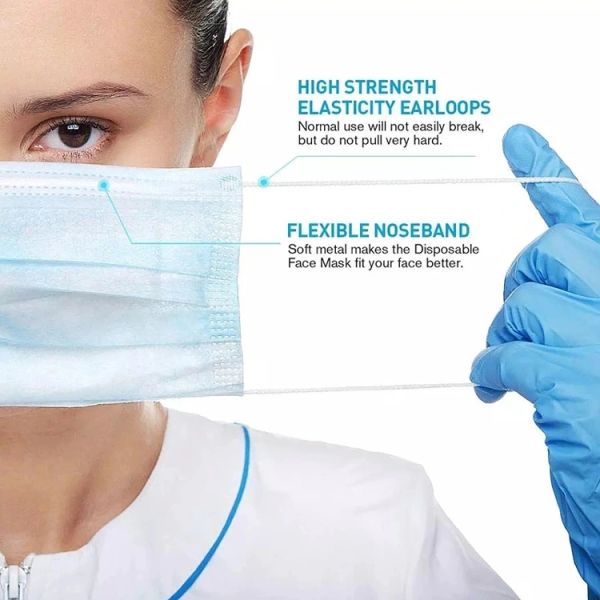Anti Dust Medical Protective Mask , Breathable Isolation Face Masks For Adult