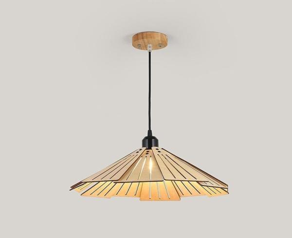 Wabi Sabi Wood Art Straw Hat Pendant Lamp Restaurant Small Bar Home Tea Room Chandelier