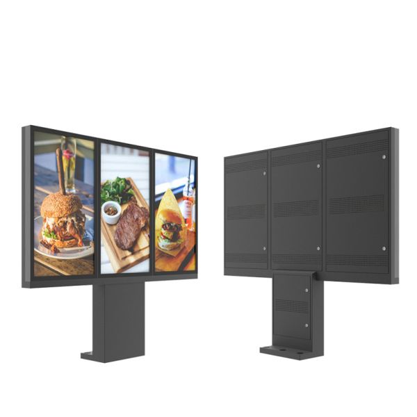 65 дюймовый наружный диск через таблицы меню Реклама IP56 водонепроницаемая вертикальная