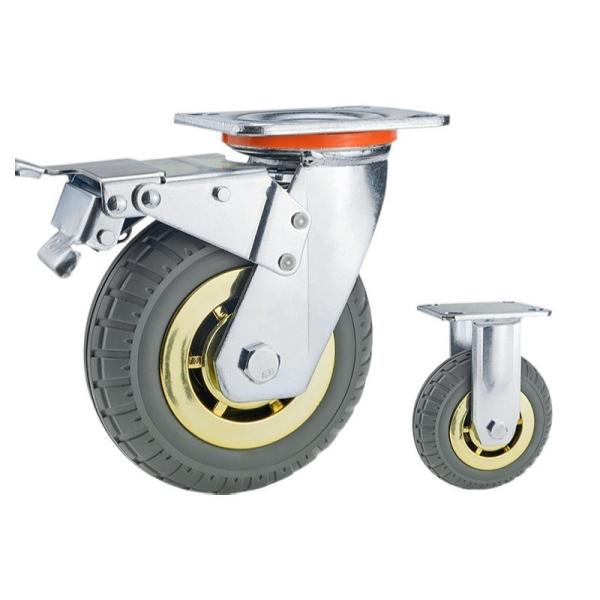 300kg de peso pesado Golden Caster Wheel com freio e durável 4 polegadas/5 polegadas/6 polegadas/8 polegadas