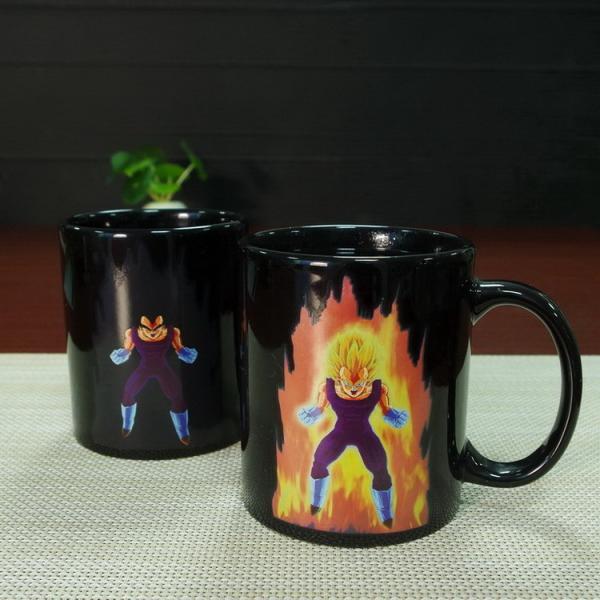 Promotional gift  heat sensitive photo mug cartoon dragon ball vegeta