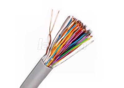 Alumínio folheado de cobre protegido do cabo de telefone 0,50 do twisted pair Cat3 para a telecomunicação
