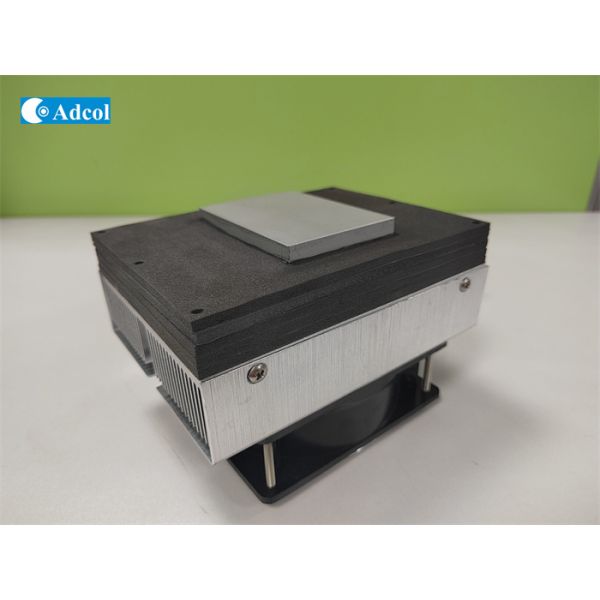 50W 24V DC Peltier Cold Plate Aluminium Fin Thermoelectric Cooling Unit