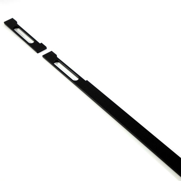 ручек мебели 220mm ручки двери кухонного шкафа алюминиевых черные сползая