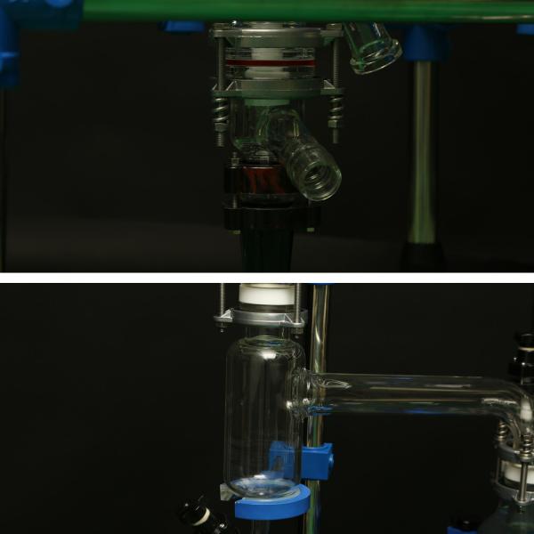 O produto químico de vidro dobro agitou a reação refrigerando do aquecimento do ciclo do reator de tanque